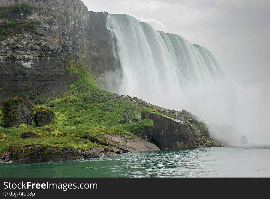 Niagara Falls. View from tourist boat