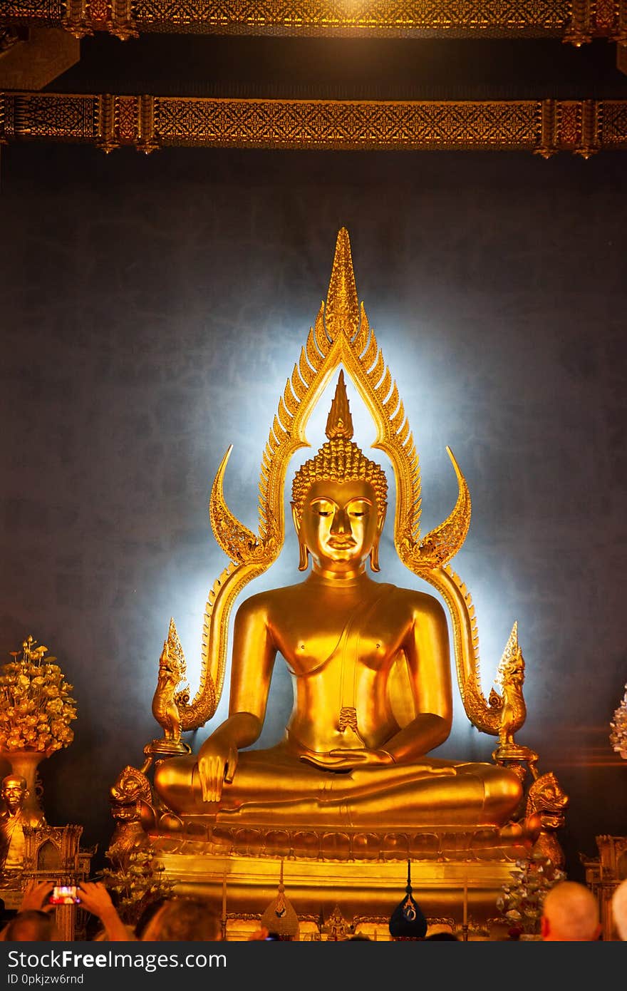 statue of Buddha in Wat Benchamabopit, Bangkok, Thailand