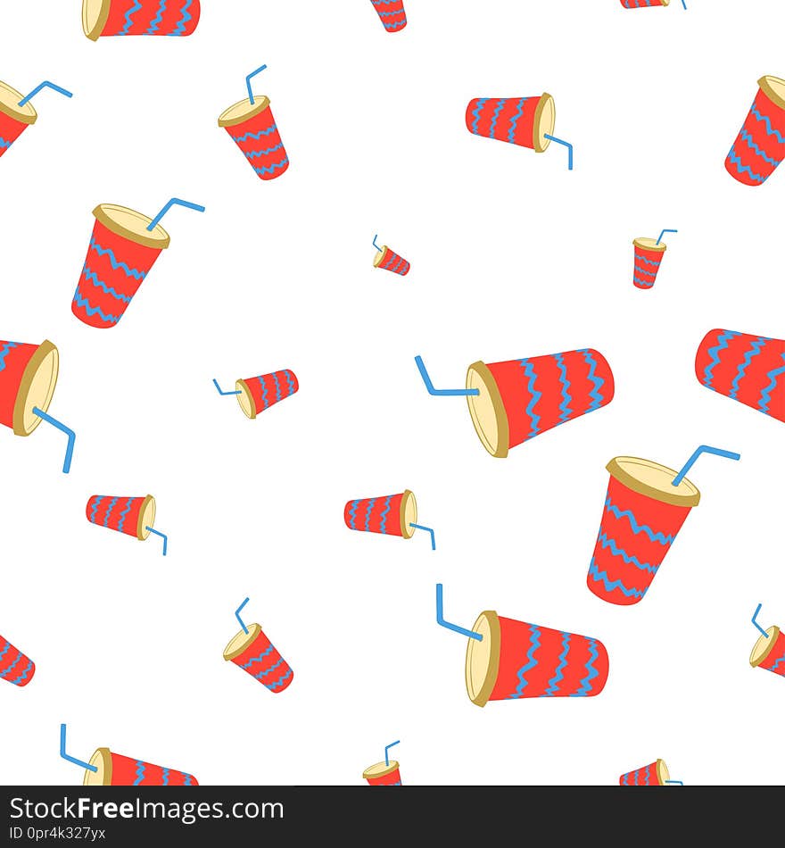 Takeaway lemonade with straw isolated on white background. Cold summer drink. Seamless pattern. Vector illustration. Good design for wrapping paper, textile, website backdrop or wallpaper. Takeaway lemonade with straw isolated on white background. Cold summer drink. Seamless pattern. Vector illustration. Good design for wrapping paper, textile, website backdrop or wallpaper.