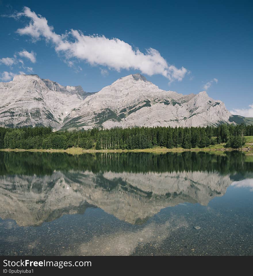Lake in Banff National Park, Canadian Rockies