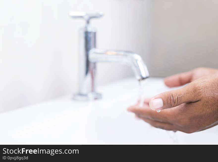 Hygiene. Cleaning Hands. Washing Hands With Soap