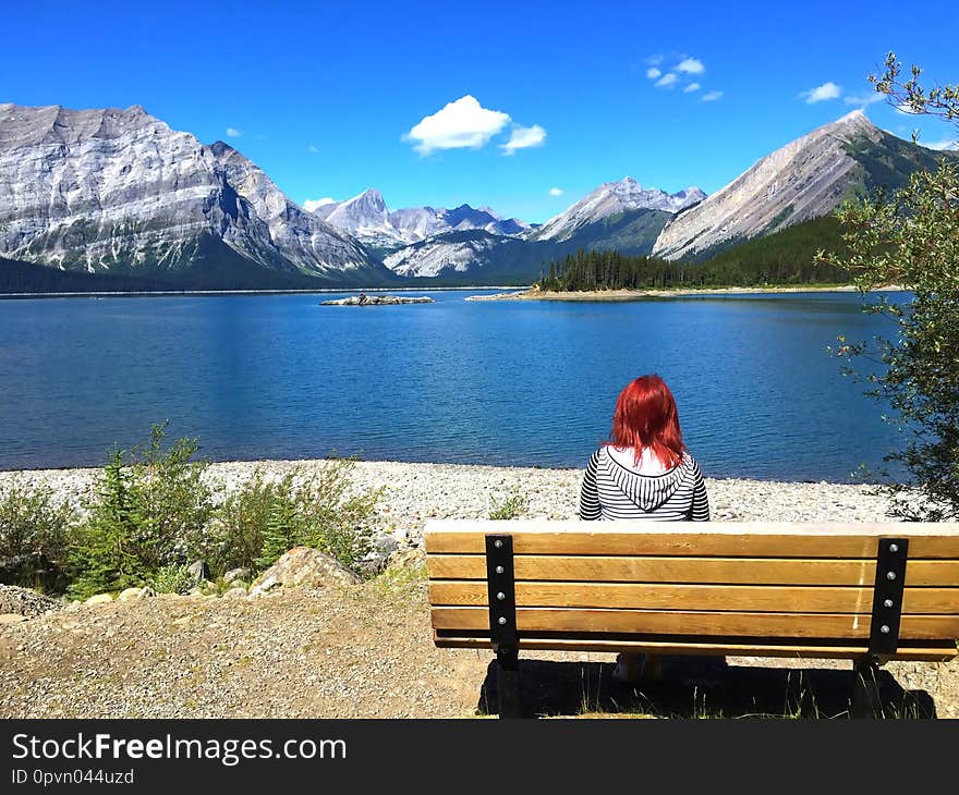 Woman at the Lake  - Peter Lougheed Provincial Park, Kananaskis Country , Alberta, Canada