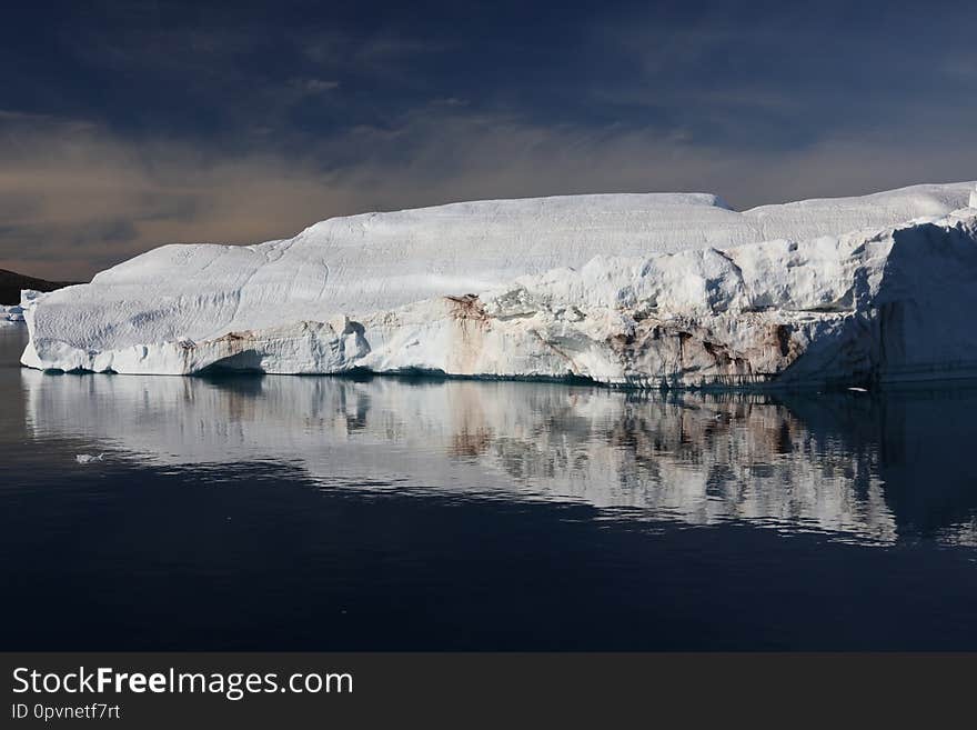 Photograph taken during an oceanographic research cruise to western Greenland in summer 2016. Photograph taken during an oceanographic research cruise to western Greenland in summer 2016