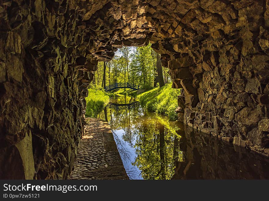 Ruins of Egyptian Pavilion Vsestudy Czech Republic