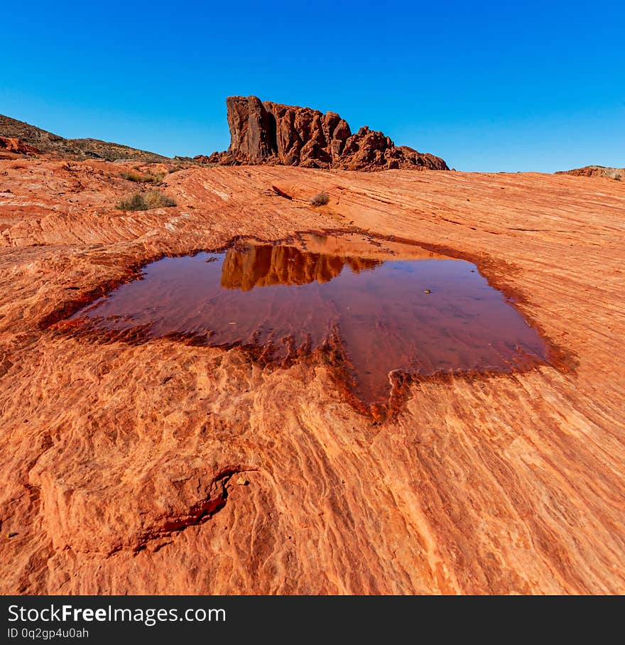 Rock formations in Valley of Fire State Park, Nevada USA