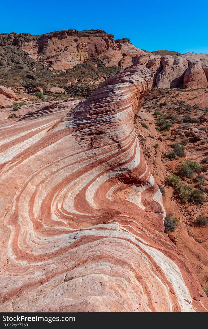 Fire Wave in Valley of Fire State Park, Nevada, USA