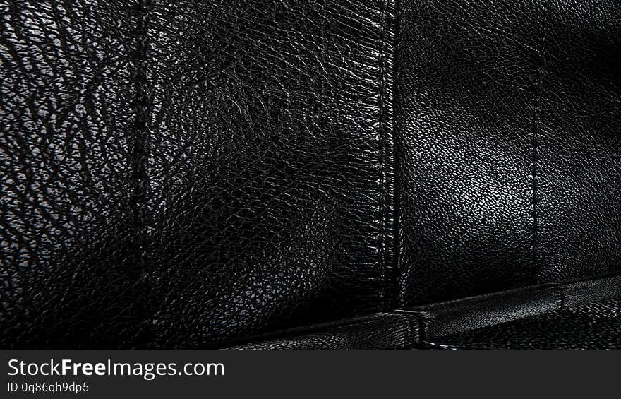 Room with a black leather wall and ceiling. old metal texture. 3D rendering. Room with a black leather wall and ceiling. old metal texture. 3D rendering