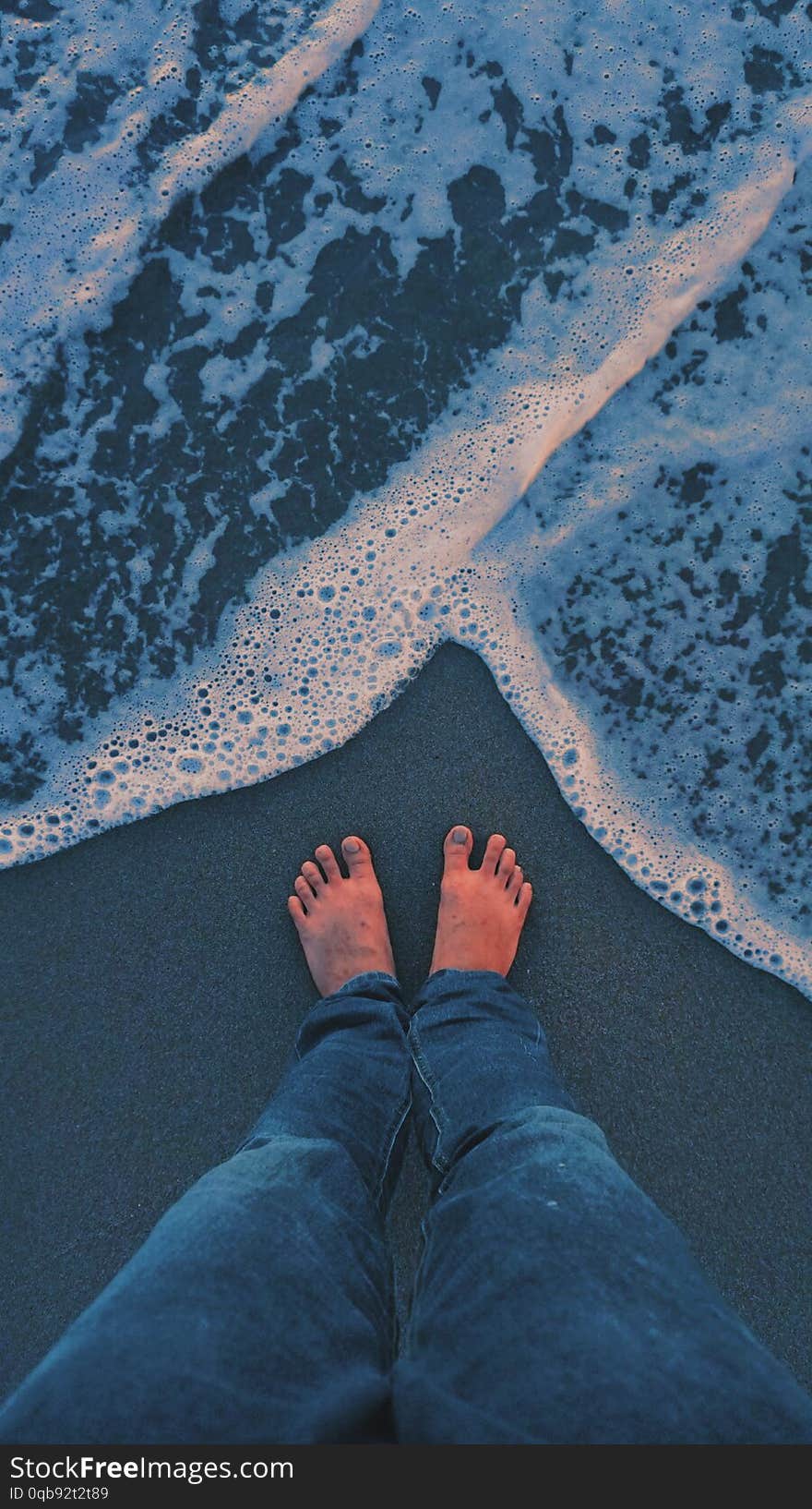 Relaxing and calming blue mood ocean