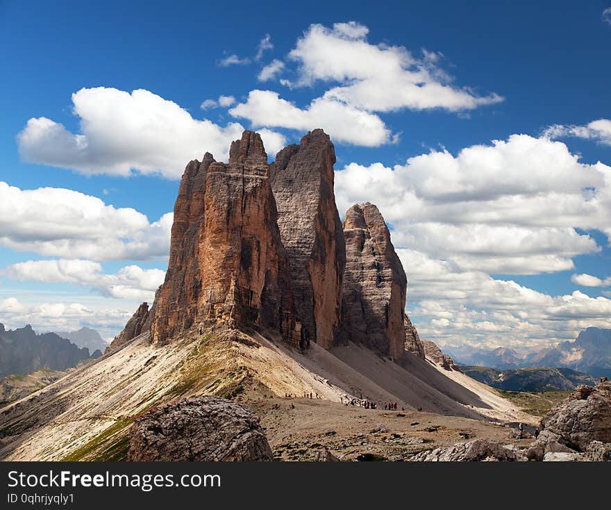 Drei Zinnen or Tre Cime di Lavaredo, alps dolomites