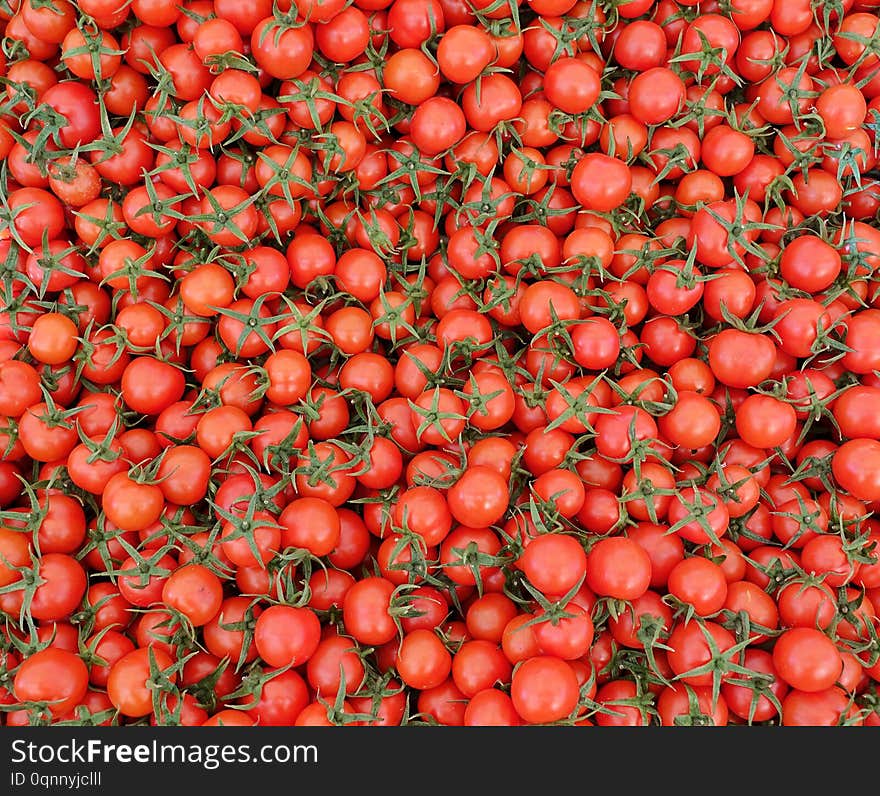 Healthy and Juicy Vegetable Tomato in a Bazaar