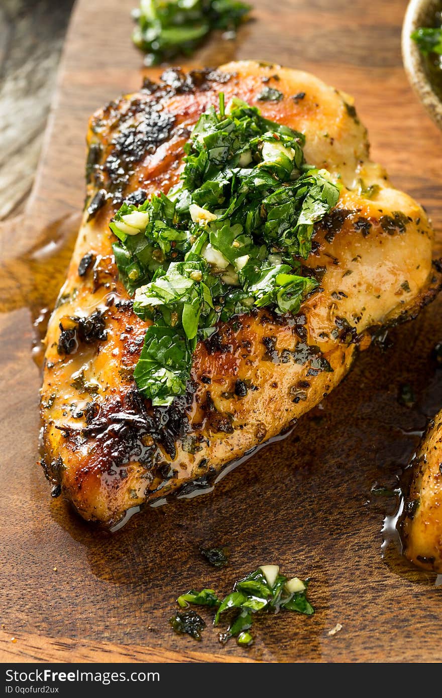 Homemade Grilled Chimichurri Chicken Breast