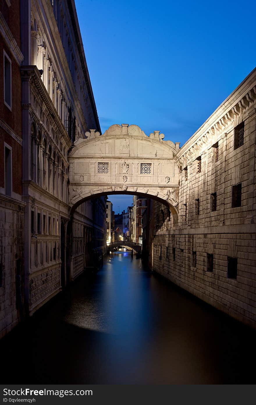 Bridge of Sighs, Venice, Venezia, Italy, Italia, night