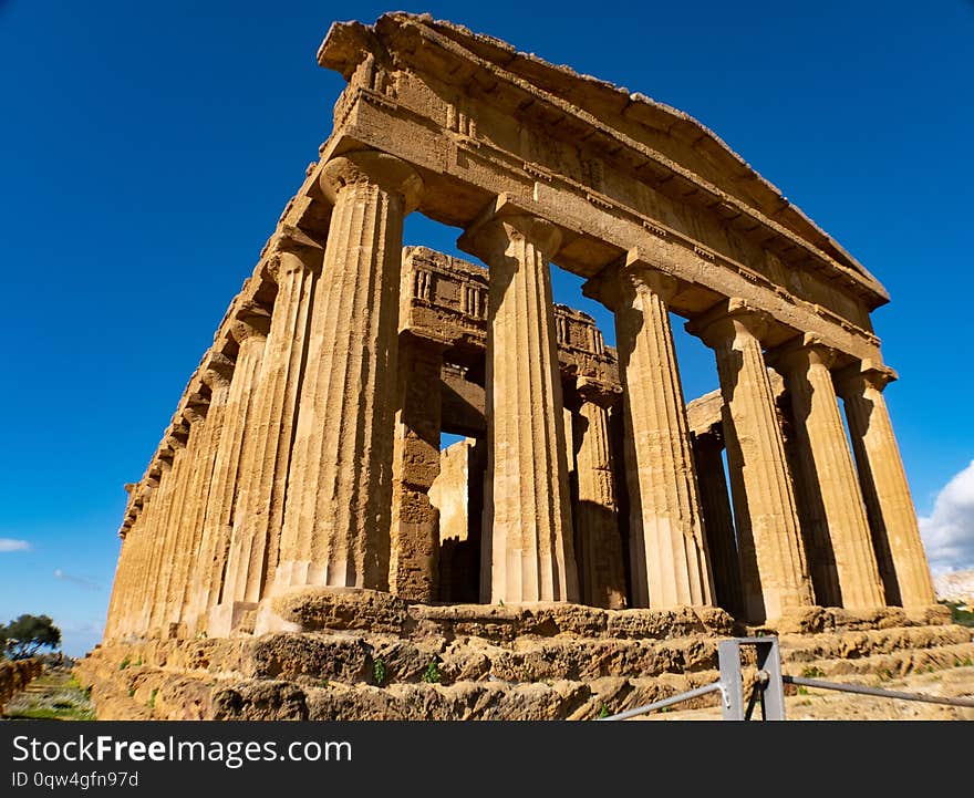 Tempio della Concordia in Agrigento, Sicily