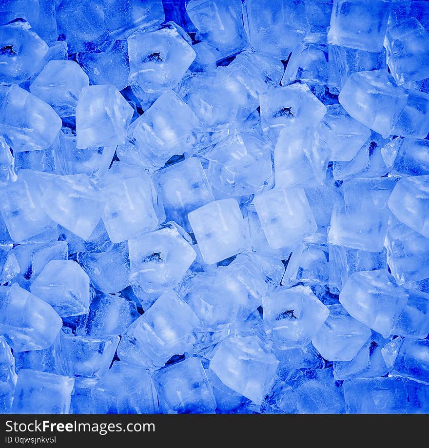 Background with ice cubes