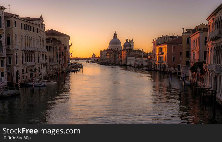 The typical tourist photo taken in the early morning from the Ponte dell’Accademia towards La Salute. But it&#x27;s such a beautiful view. The typical tourist photo taken in the early morning from the Ponte dell’Accademia towards La Salute. But it&#x27;s such a beautiful view.