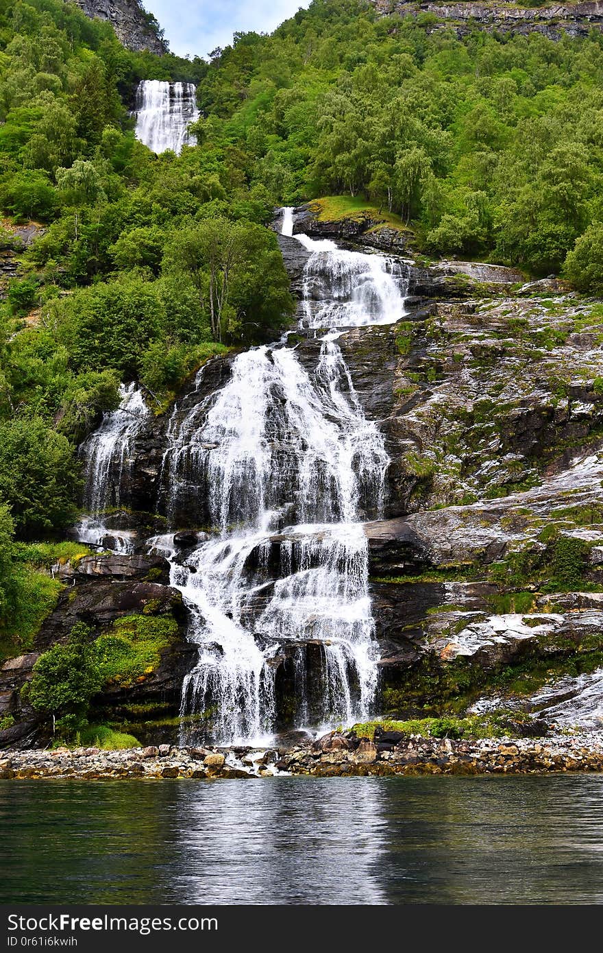 The Seven Sisters spectacular waterfall at Geirangerfjord