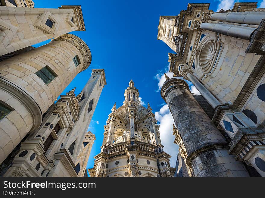 Chateau de Chambord, the largest castle in the Loire Valley, France