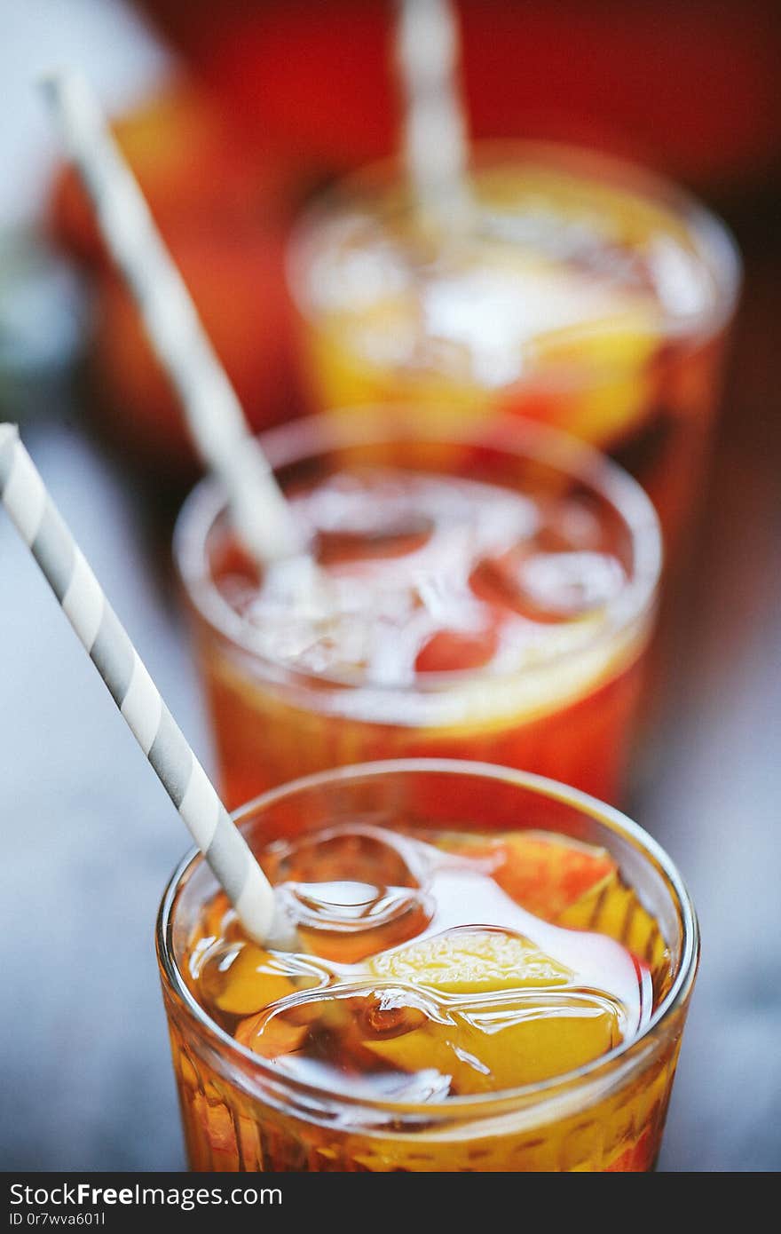 Summer drink. Refreshing iced tea. Summer drink. Refreshing iced tea