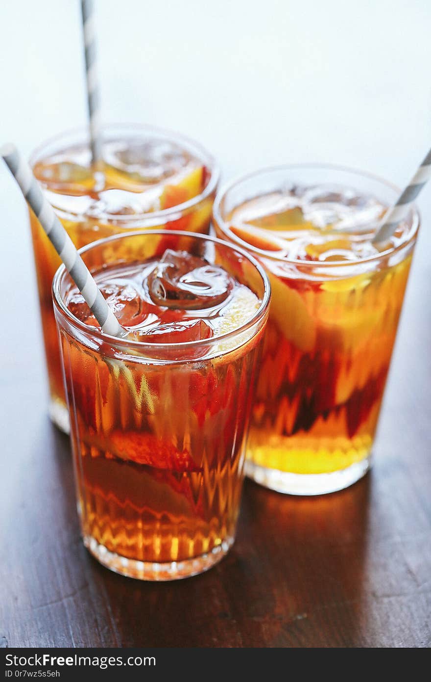 Summer drink. Refreshing iced tea. Summer drink. Refreshing iced tea