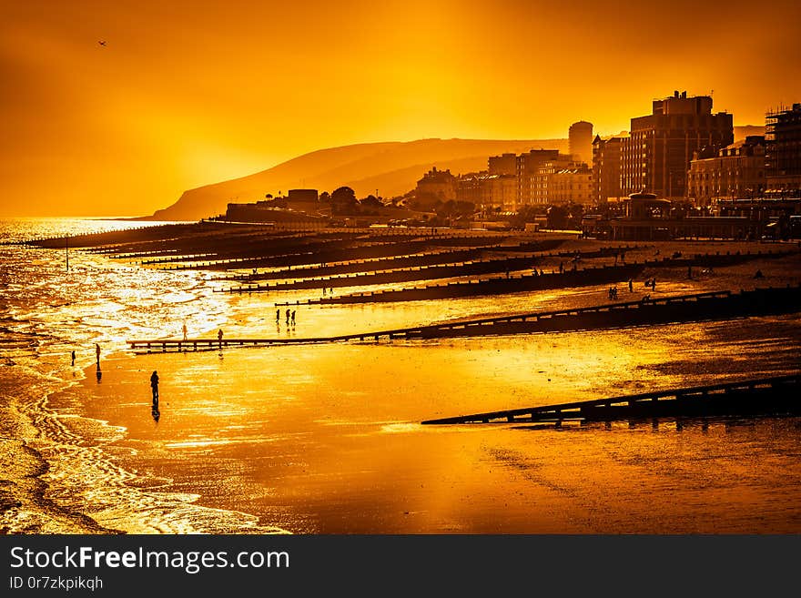 View of the sea front at Eastbourne