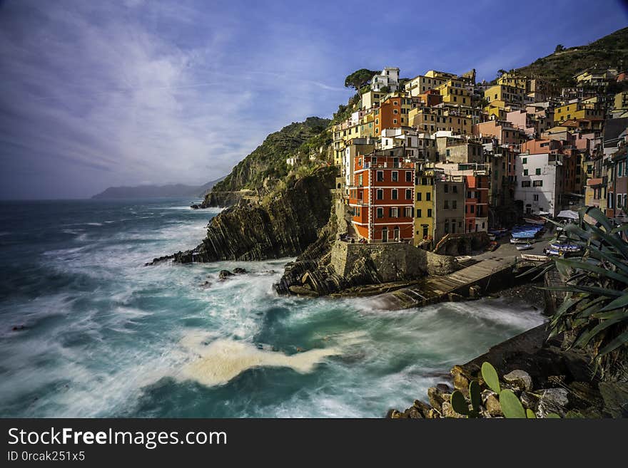 Riomaggiore in Cinque Terre,La Spezia province in Liguria Region, northern Italy