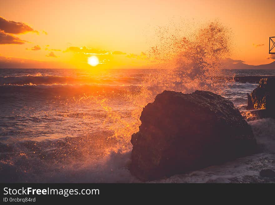 Sea at sunset