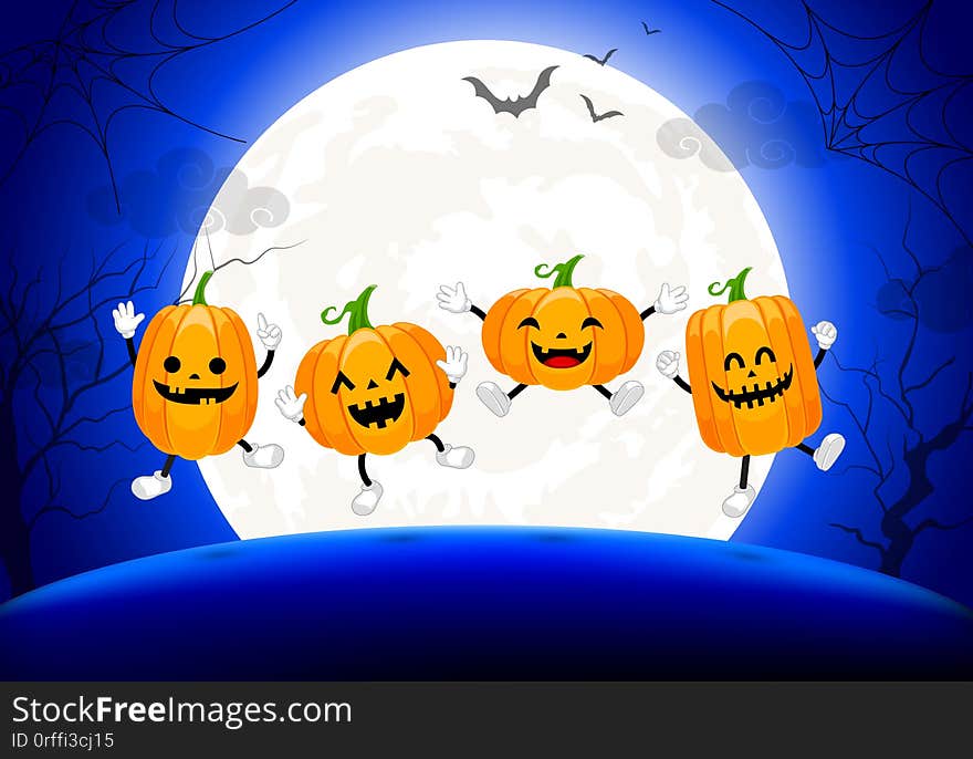 Happy Halloween day concept. Illustration. Happy Halloween day concept. Illustration