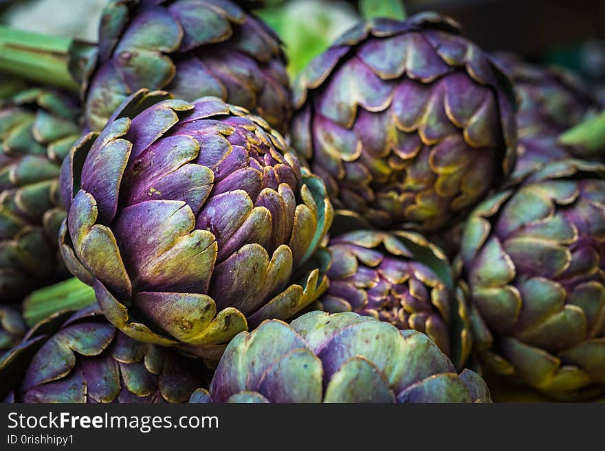 Fresh Artichokes At Farmers Market