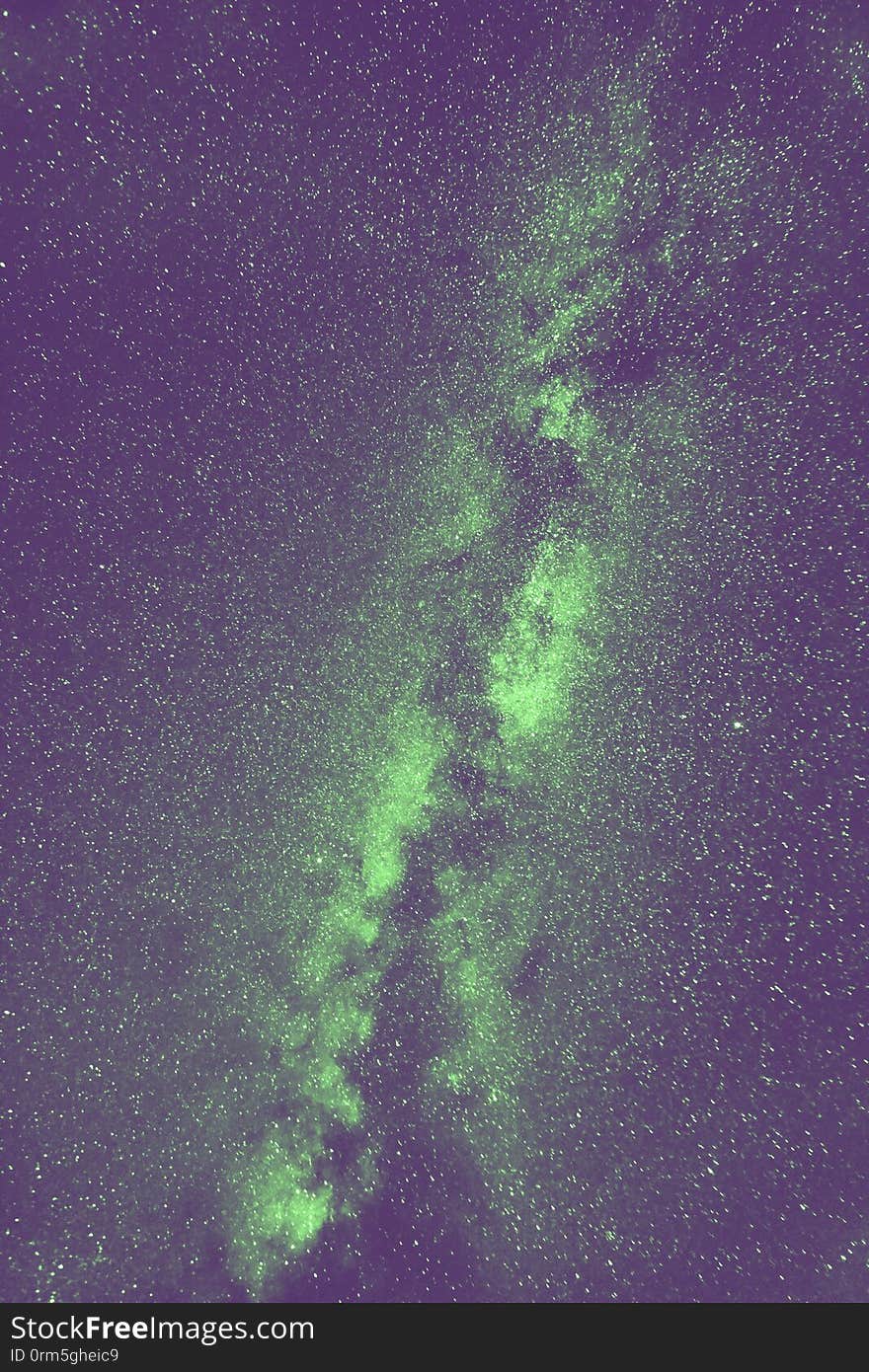 Billions of Milky Way Stars. Green background illustration. Billions of Milky Way Stars. Green background illustration