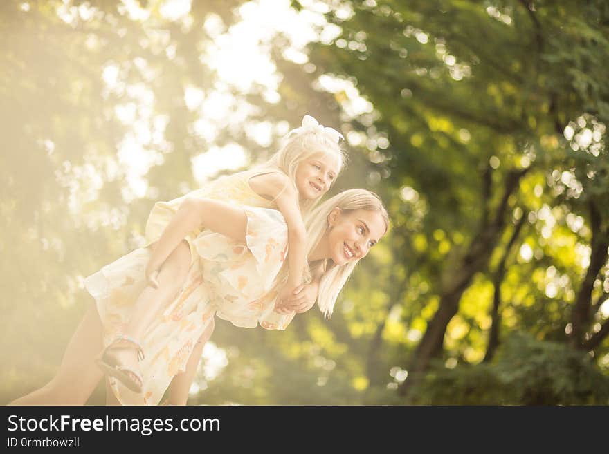 The love they share is beyond comparison. Mother and daughter outdoor