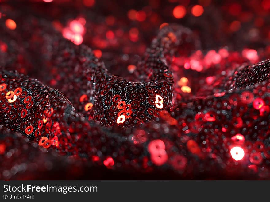 Beautiful shiny background with bokeh and sequins