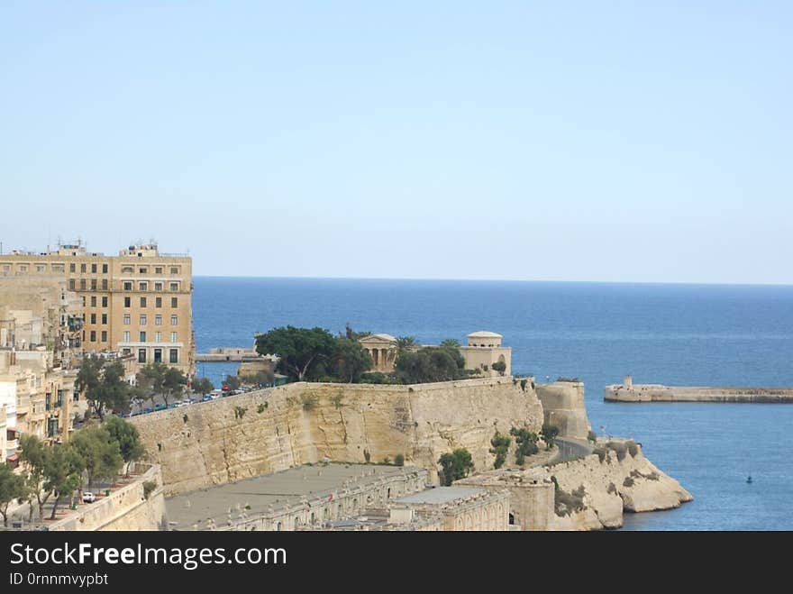 Sea, Fortification, Promontory, Wall, Coast, Sky