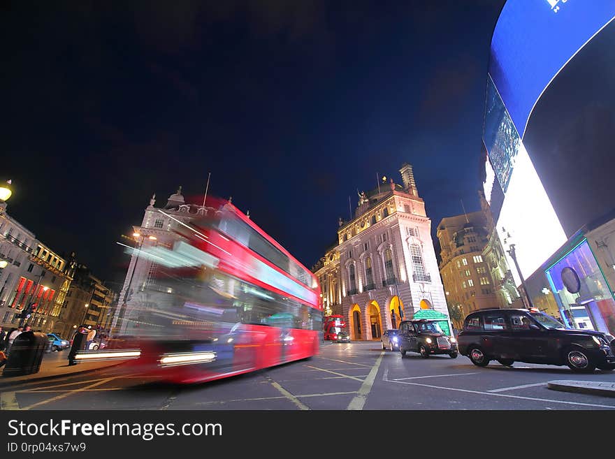 Piccadilly Circus London downtown night cityscape UK