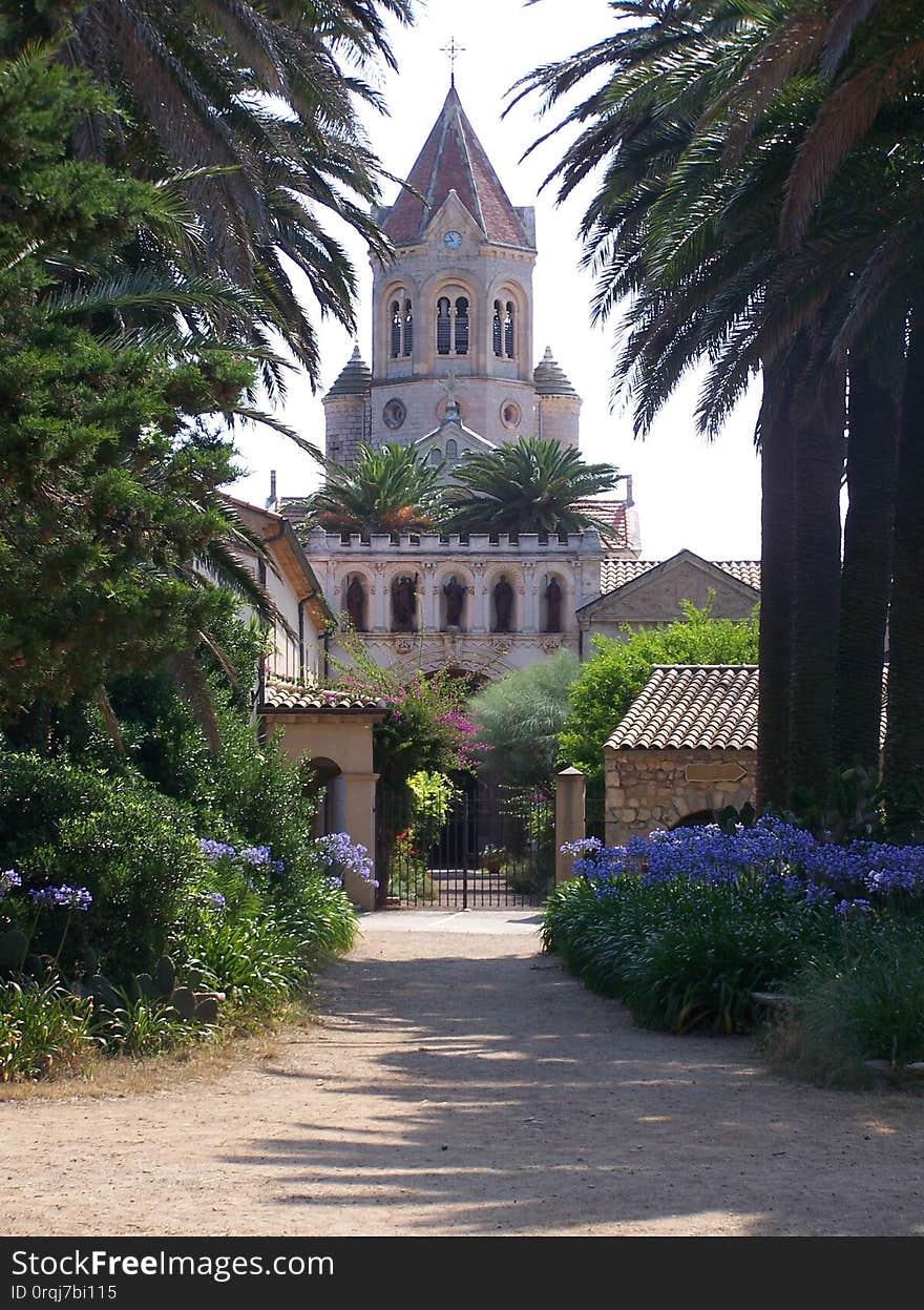 The monastery on Isle St Honorat.