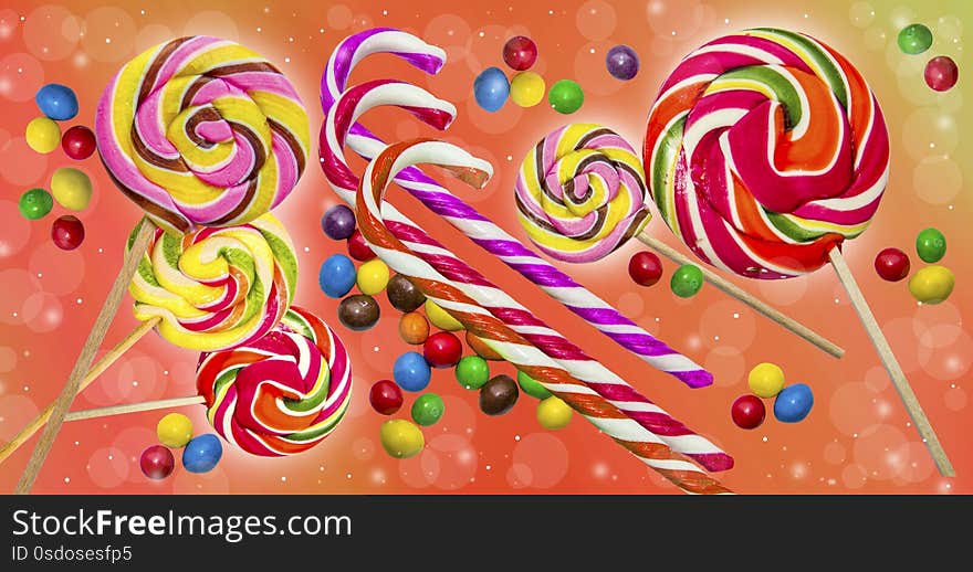 Candy background.