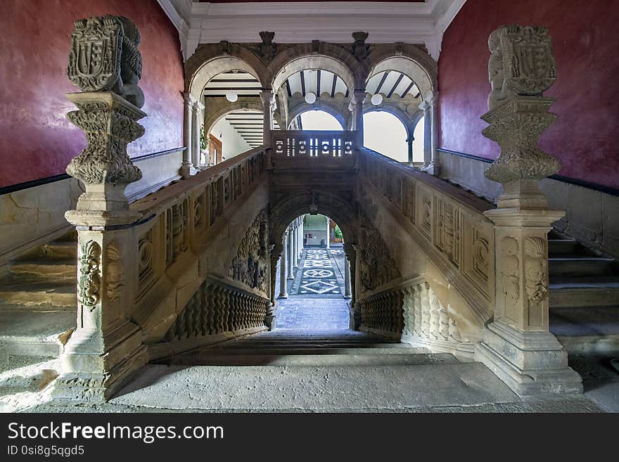 Stairs of the Palace of Jabalquinto of Renaissance art