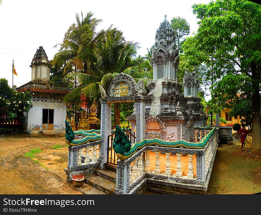 Pagoda - Battambang Stitched in Microsoft ICE. Pagoda - Battambang Stitched in Microsoft ICE