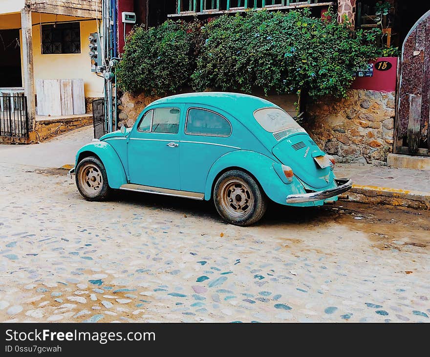 taking it back to the 80s with the vintage Volkswagen Beetle