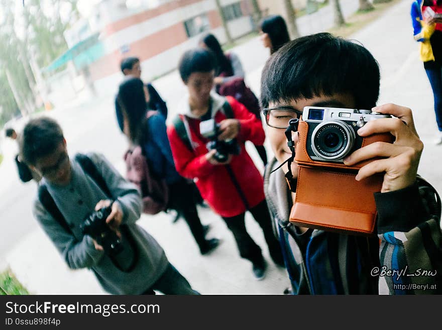 I started to think that using a convex mirror to take group shot isn&#x27;t really a bad idea ;-&#x29; X100S with VSCO Film 04.