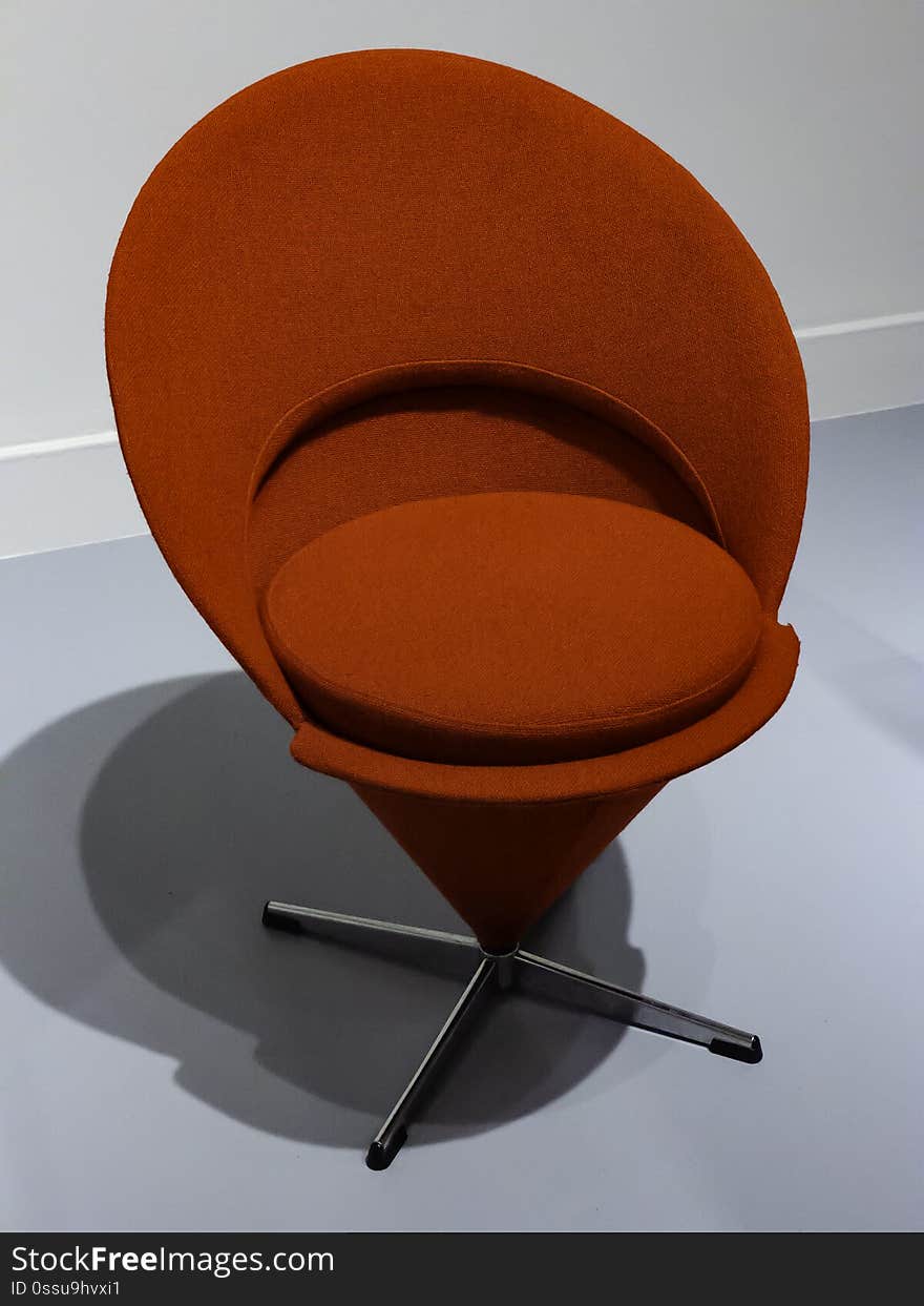 Cone Chair Verner Panton Danish, 1926-1998 Designed 1958, produced 1960/69 Stainless steel, foam rubber, wool, and plastic The Art Institute of Chicago, Chicago, Illinois