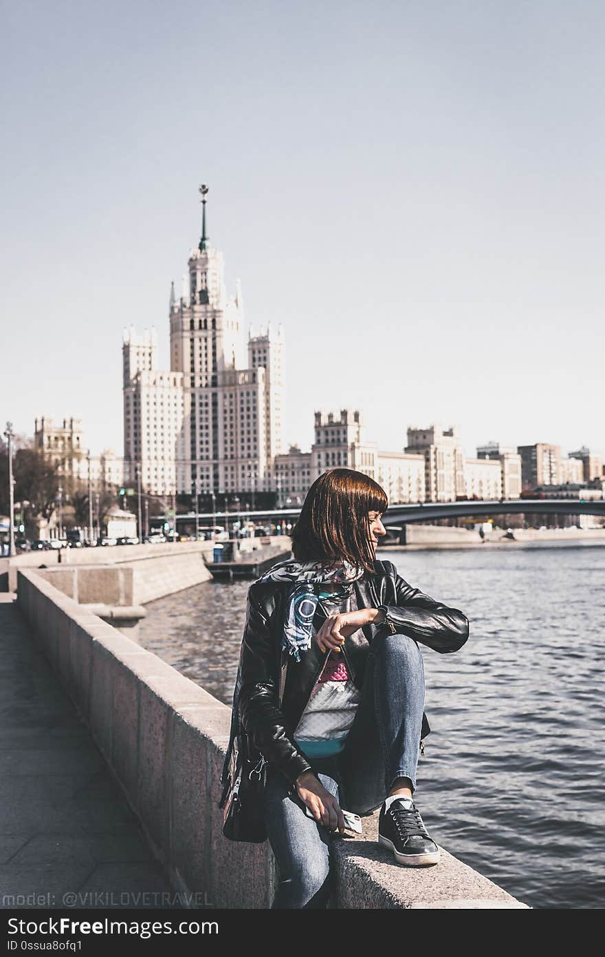 Woman sitting, Moscow