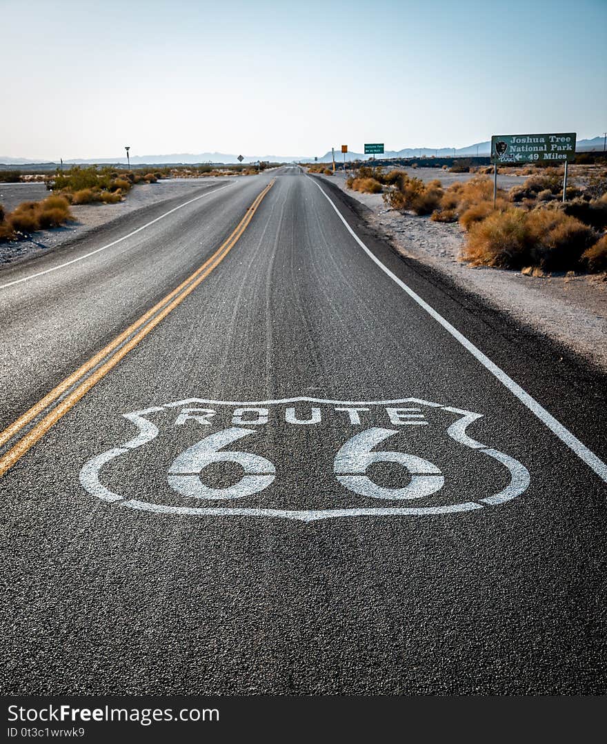 Route 66 Sign on the street