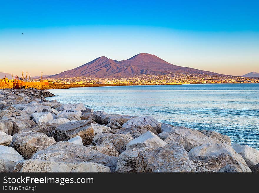 Stunning view of the Gulf of Naples. Stunning view of the Gulf of Naples