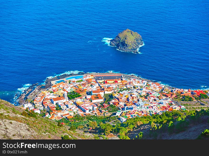 Garachico town on the coast of Tenerife, The Canary Islands