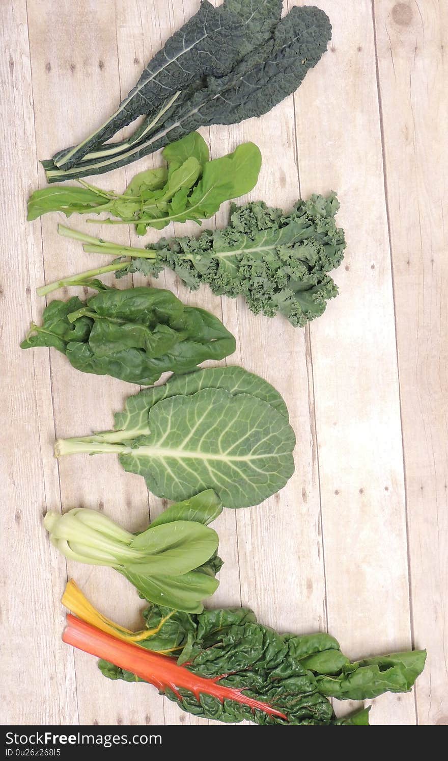 Leafy Greens_Lacinato Kale/Arugula/Curly Kale/Spinach/Collards/Bok Choy/Rainbow Chard