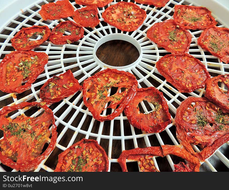 Close-up of dried tomatoes