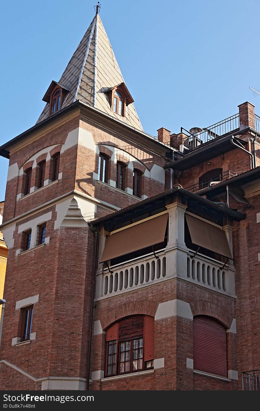 Urban Architecture is both the process and the product of planning, designing, and constructing buildings or any other structures. Architectural works, in the material form of buildings, are often perceived as cultural symbols and as works of art. The shot shows an example of urban architecture in Nomentano district, Rome. Urban Architecture is both the process and the product of planning, designing, and constructing buildings or any other structures. Architectural works, in the material form of buildings, are often perceived as cultural symbols and as works of art. The shot shows an example of urban architecture in Nomentano district, Rome