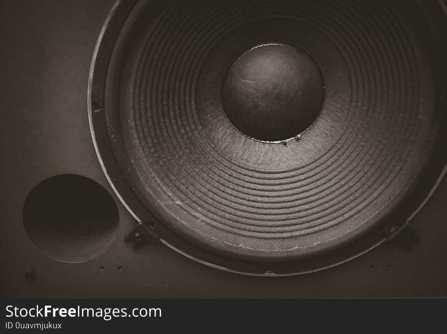 Vintage sound equipment, vintage color