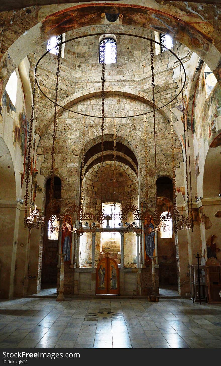 interior of the old Orthodox monastery