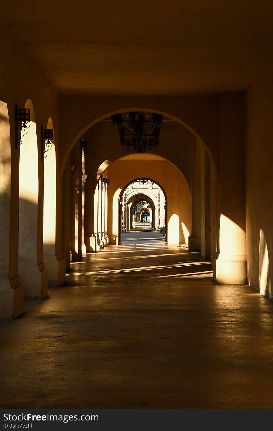 Sunlit Passageway at Balboa Park